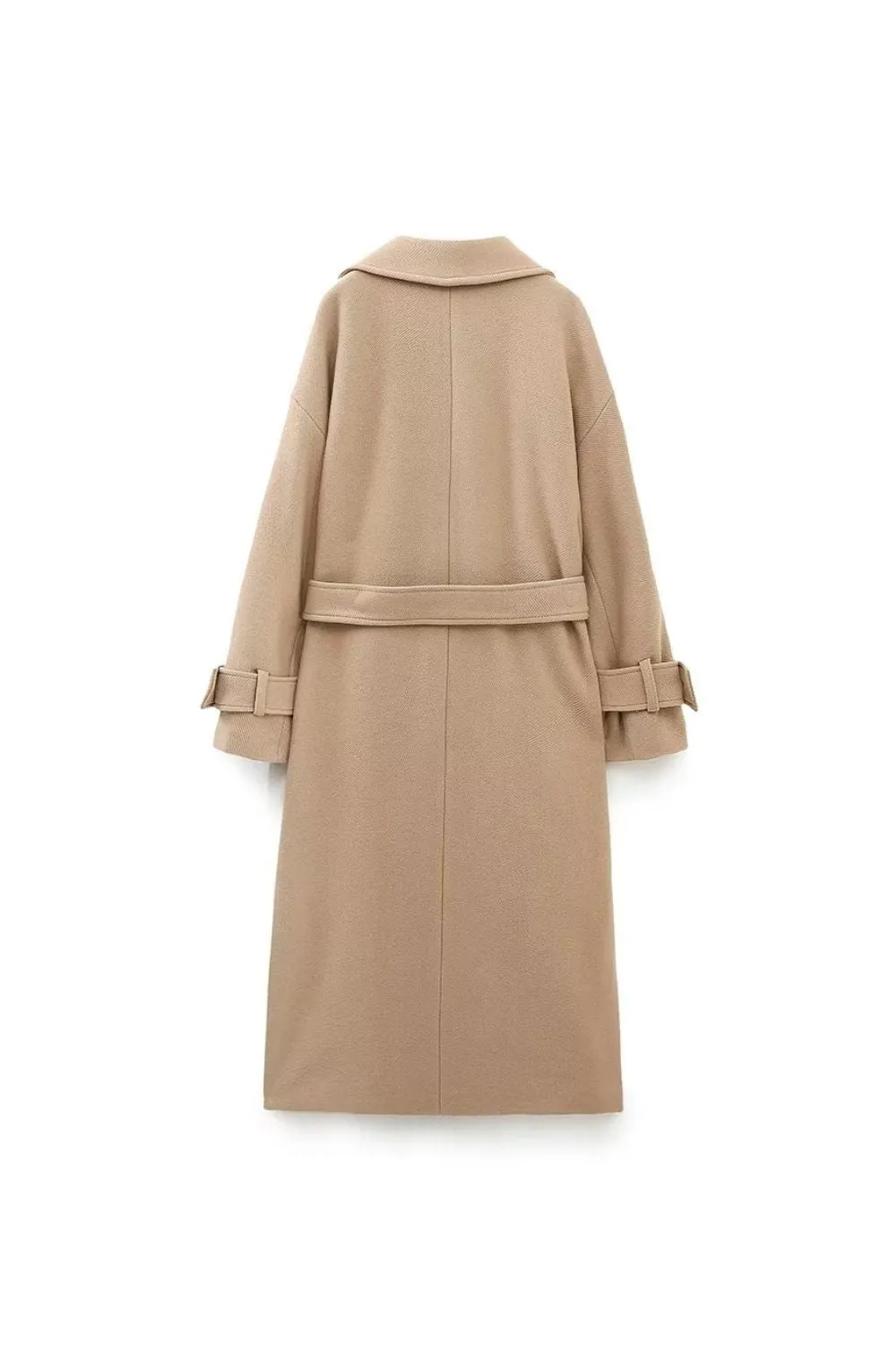 'Madison' Elegant Belted Long Coat sold by Goodnight Macaroon product image thumbnail 2