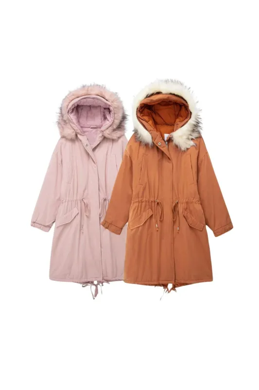 ‘ Levi’ Mid-Length Hooded Parka sold by Goodnight Macaroon