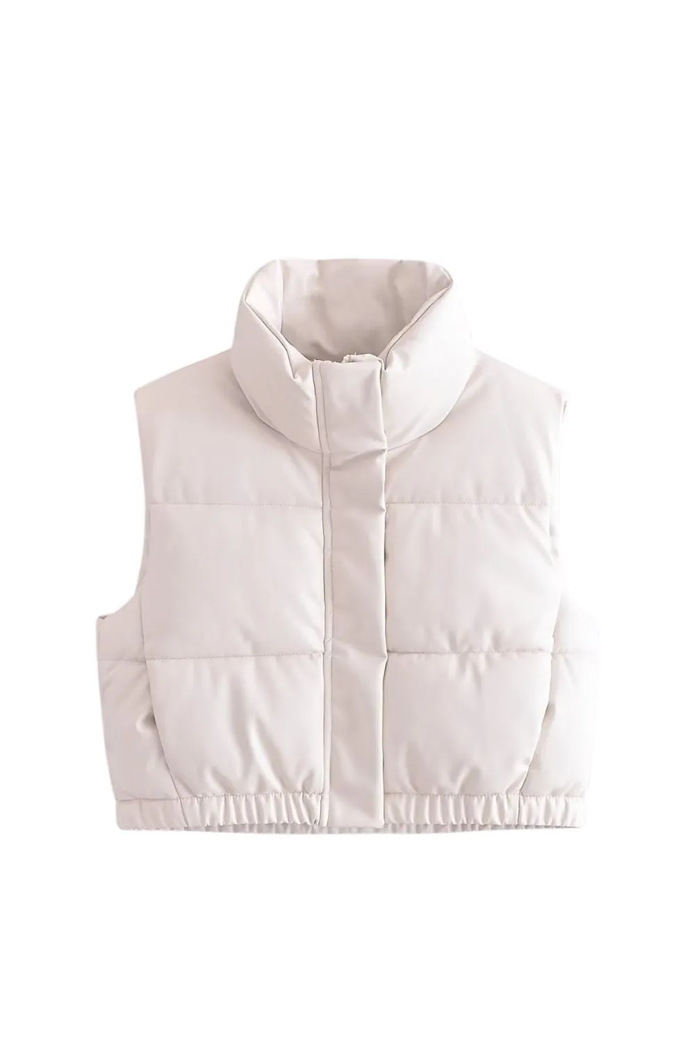 ' Max' Faux Leather Puffer Vest sold by Goodnight Macaroon product image thumbnail 4