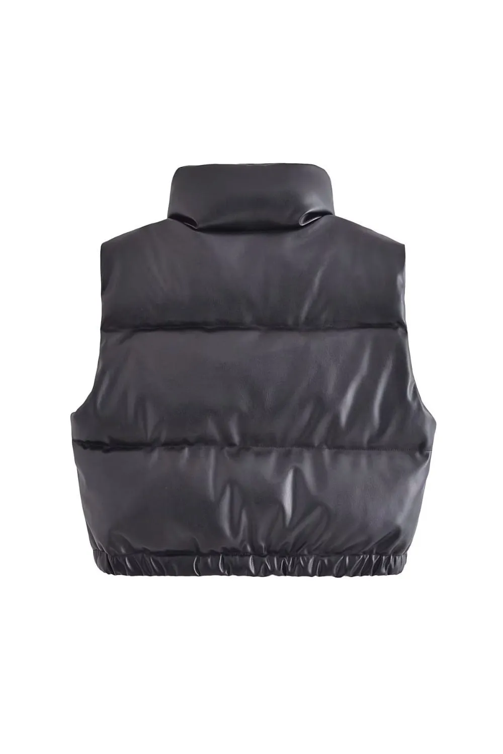 ' Max' Faux Leather Puffer Vest sold by Goodnight Macaroon product image thumbnail 3