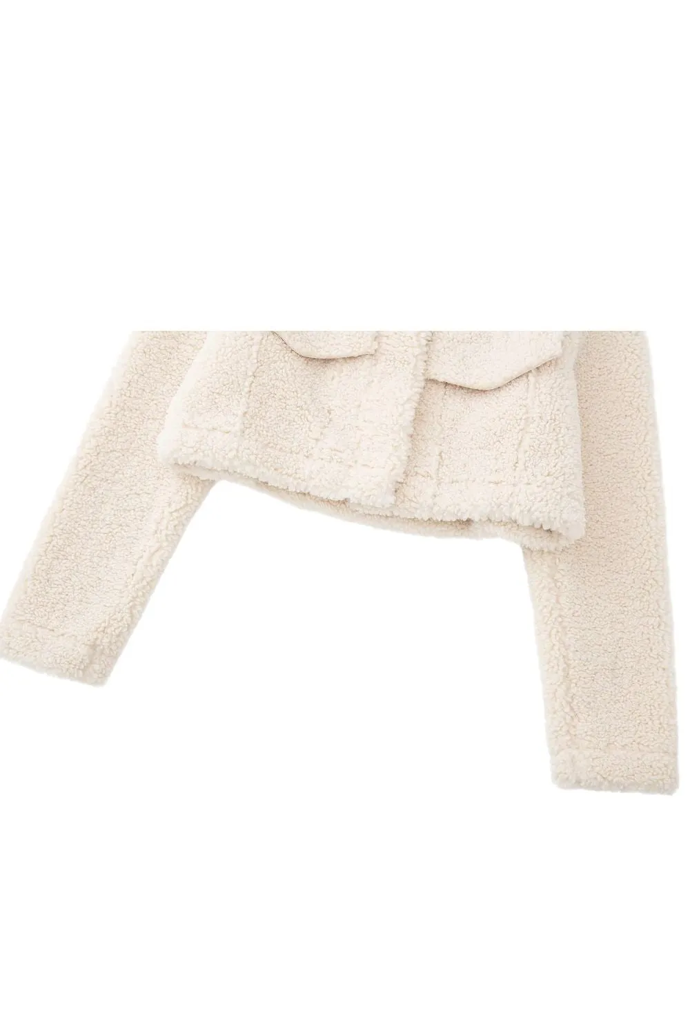 ‘ Aiden’ Collared Fleece-Lined Shirt Jacket sold by Goodnight Macaroon product image thumbnail 4