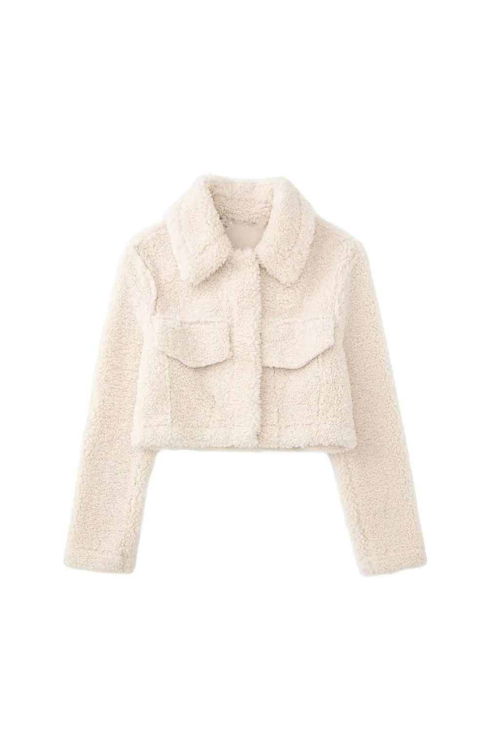 ‘ Aiden’ Collared Fleece-Lined Shirt Jacket sold by Goodnight Macaroon