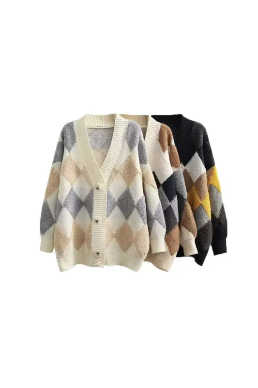 ‘ Jack’ Chic V-Neck Knit Cardigan sold by Goodnight Macaroon
