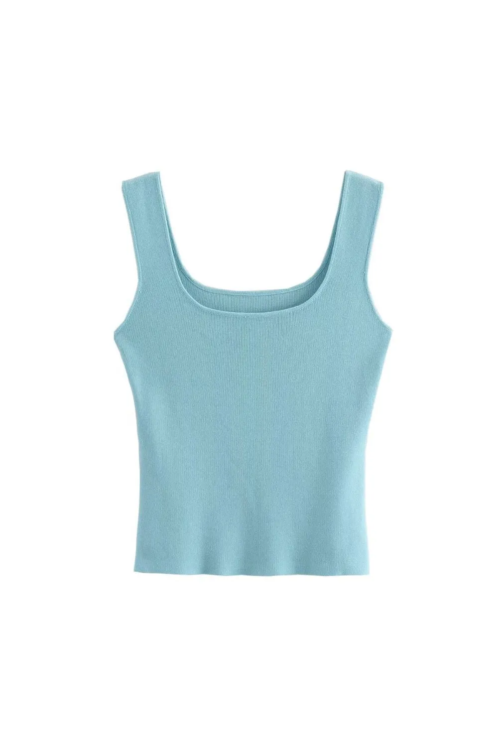 'Yana' Linen Knit Tank Strap Top (5 Color) sold by Goodnight Macaroon product image thumbnail 4