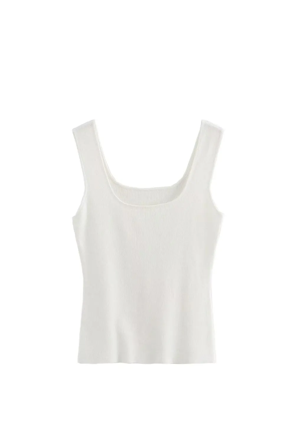 'Yana' Linen Knit Tank Strap Top (5 Color) sold by Goodnight Macaroon product image thumbnail 2