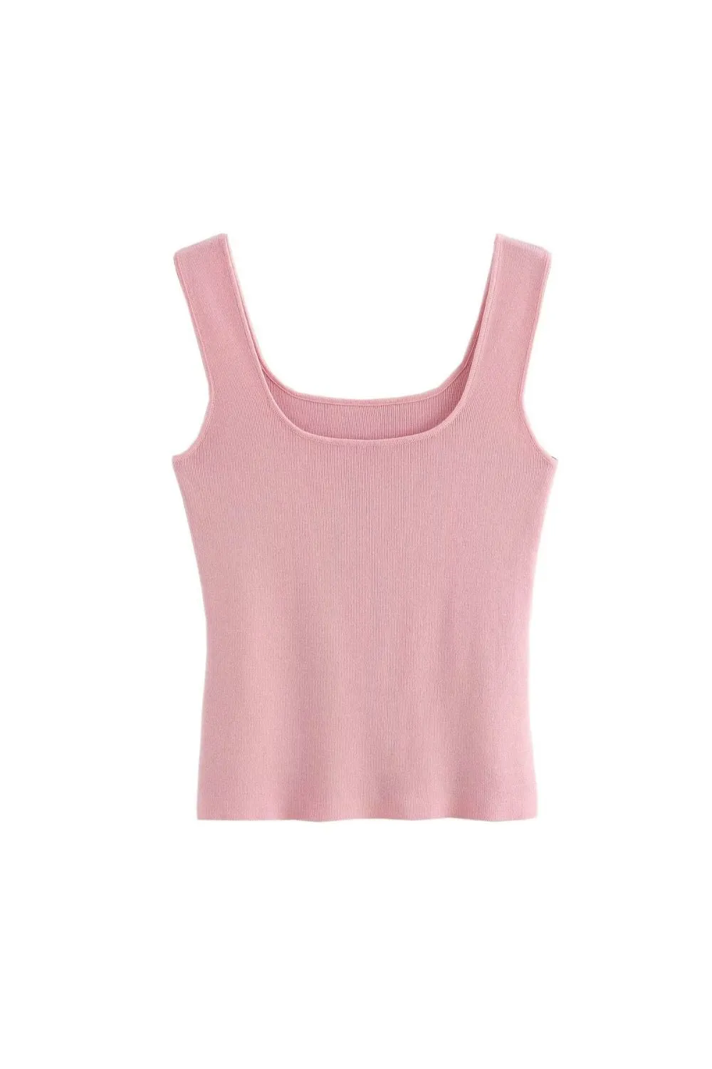 'Yana' Linen Knit Tank Strap Top (5 Color) sold by Goodnight Macaroon product image thumbnail 3