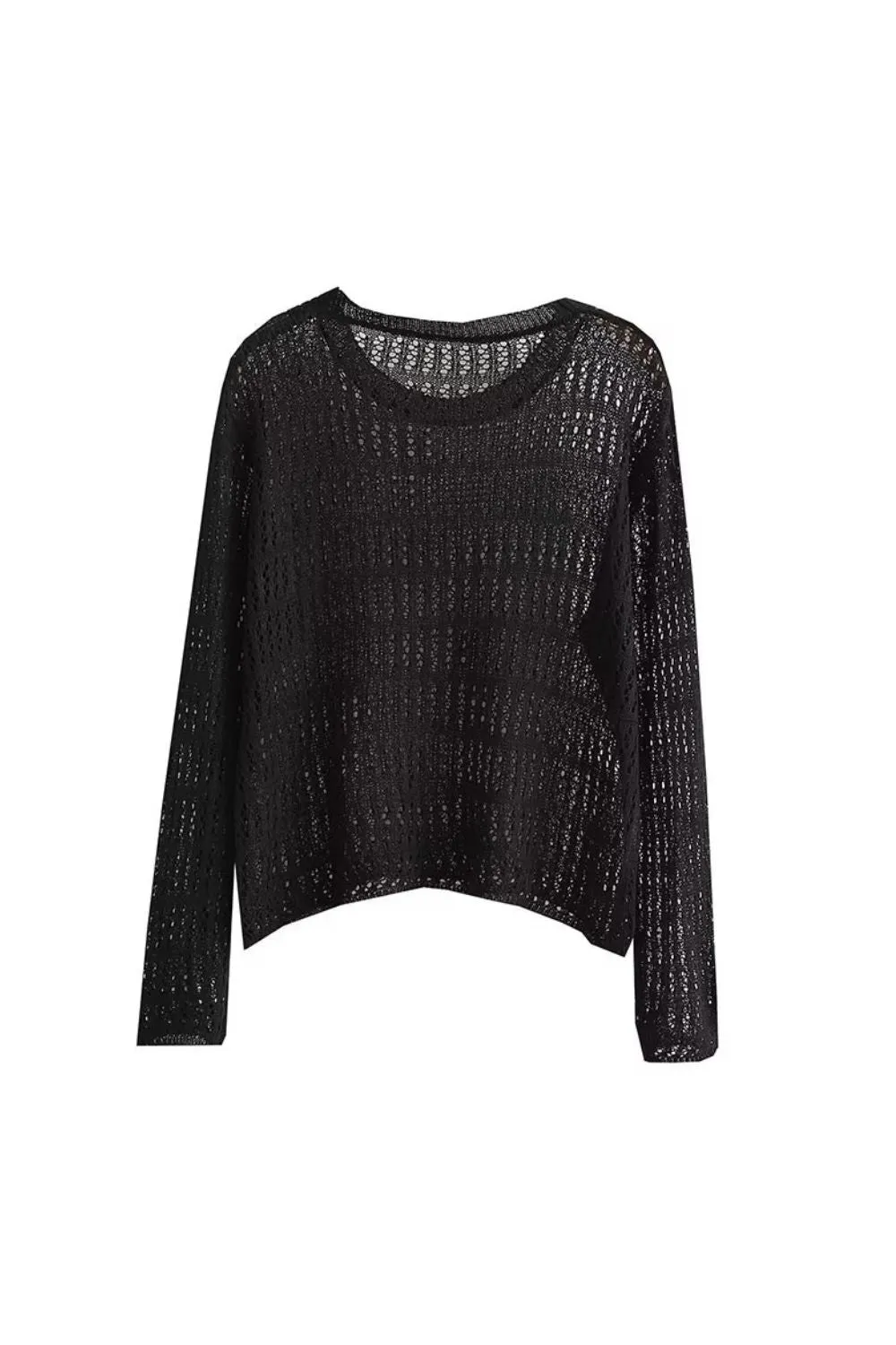 ‘Zlata’ Cropped Design-Sense Knit Top sold by Goodnight Macaroon product image thumbnail 3
