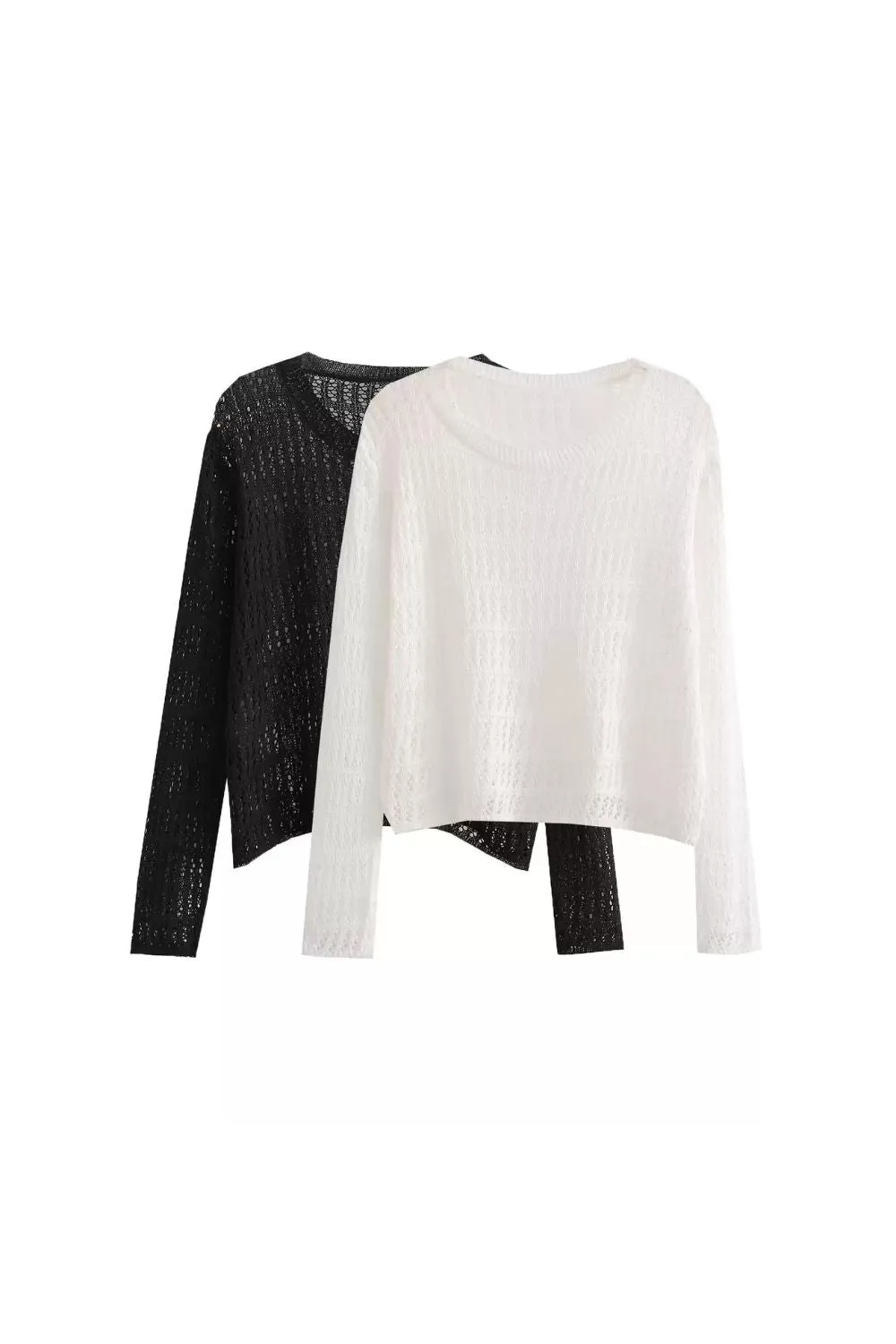 ‘Zlata’ Cropped Design-Sense Knit Top sold by Goodnight Macaroon