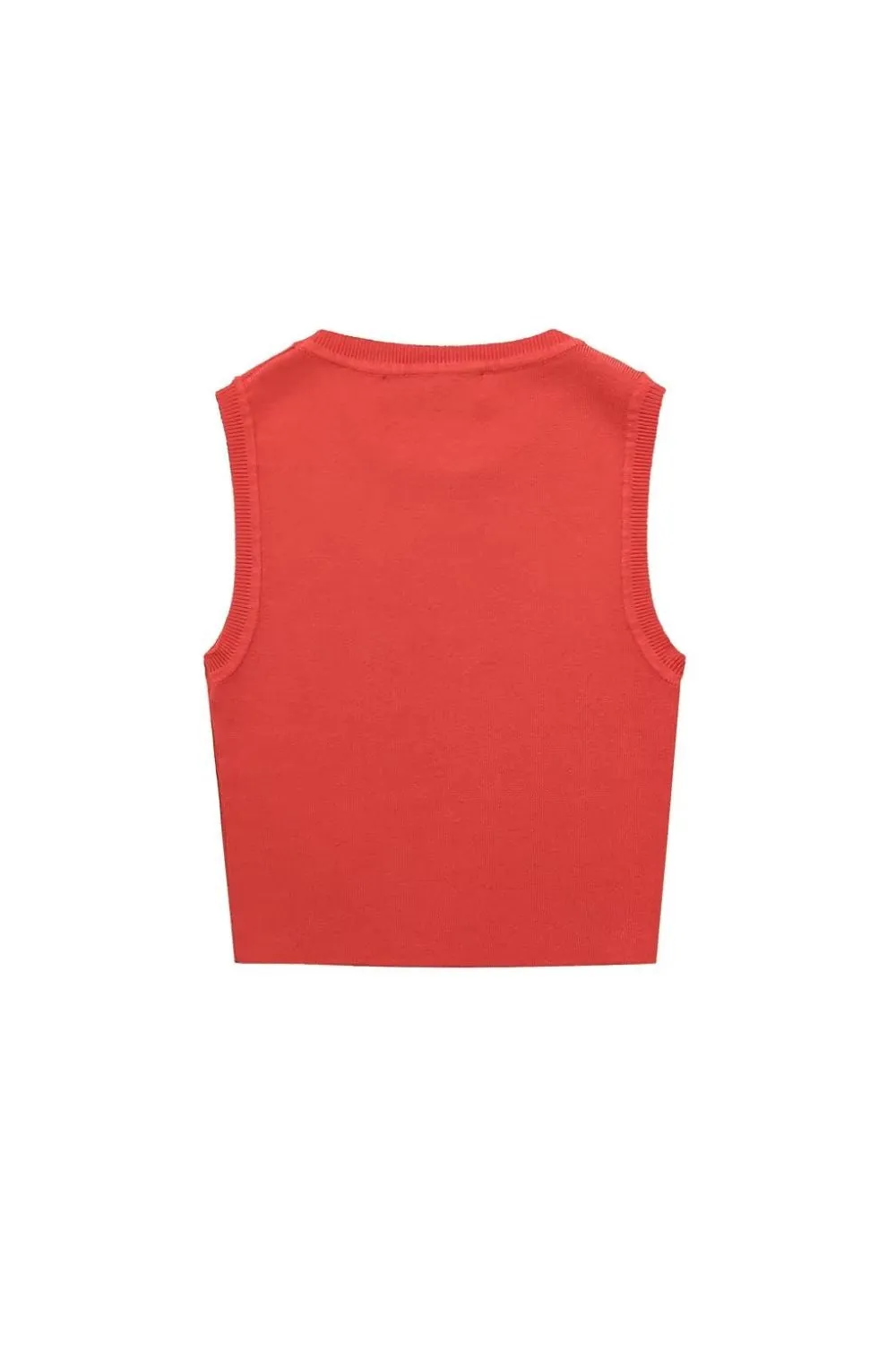 ‘Niamh’ Basic Sleeveless Knit Crop Top sold by Goodnight Macaroon product image thumbnail 3