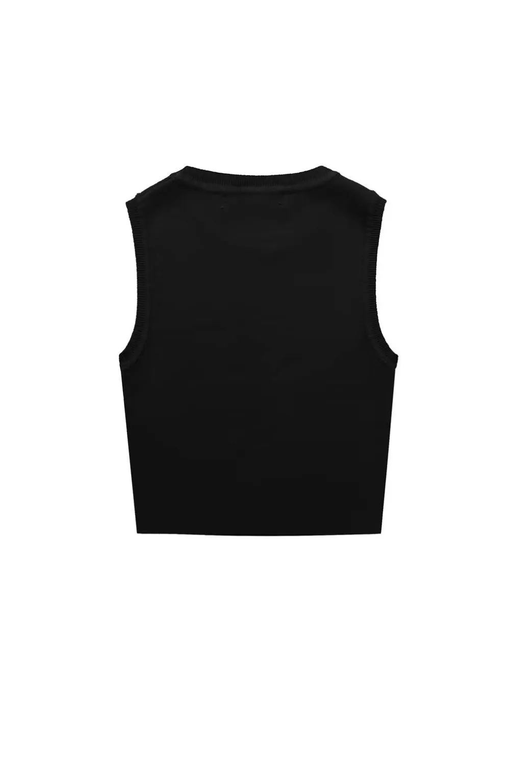 ‘Niamh’ Basic Sleeveless Knit Crop Top sold by Goodnight Macaroon product image thumbnail 5