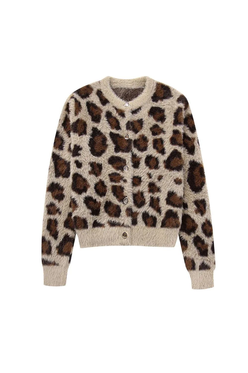 ‘Willow’ Leopard Print Knit Cardigan sold by Goodnight Macaroon