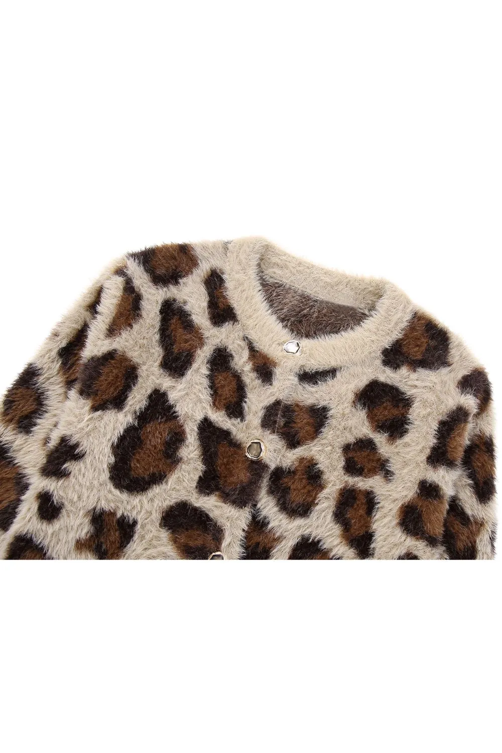 ‘Willow’ Leopard Print Knit Cardigan sold by Goodnight Macaroon product image thumbnail 3