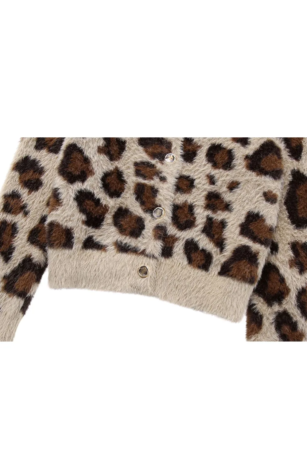 ‘Willow’ Leopard Print Knit Cardigan sold by Goodnight Macaroon product image thumbnail 5