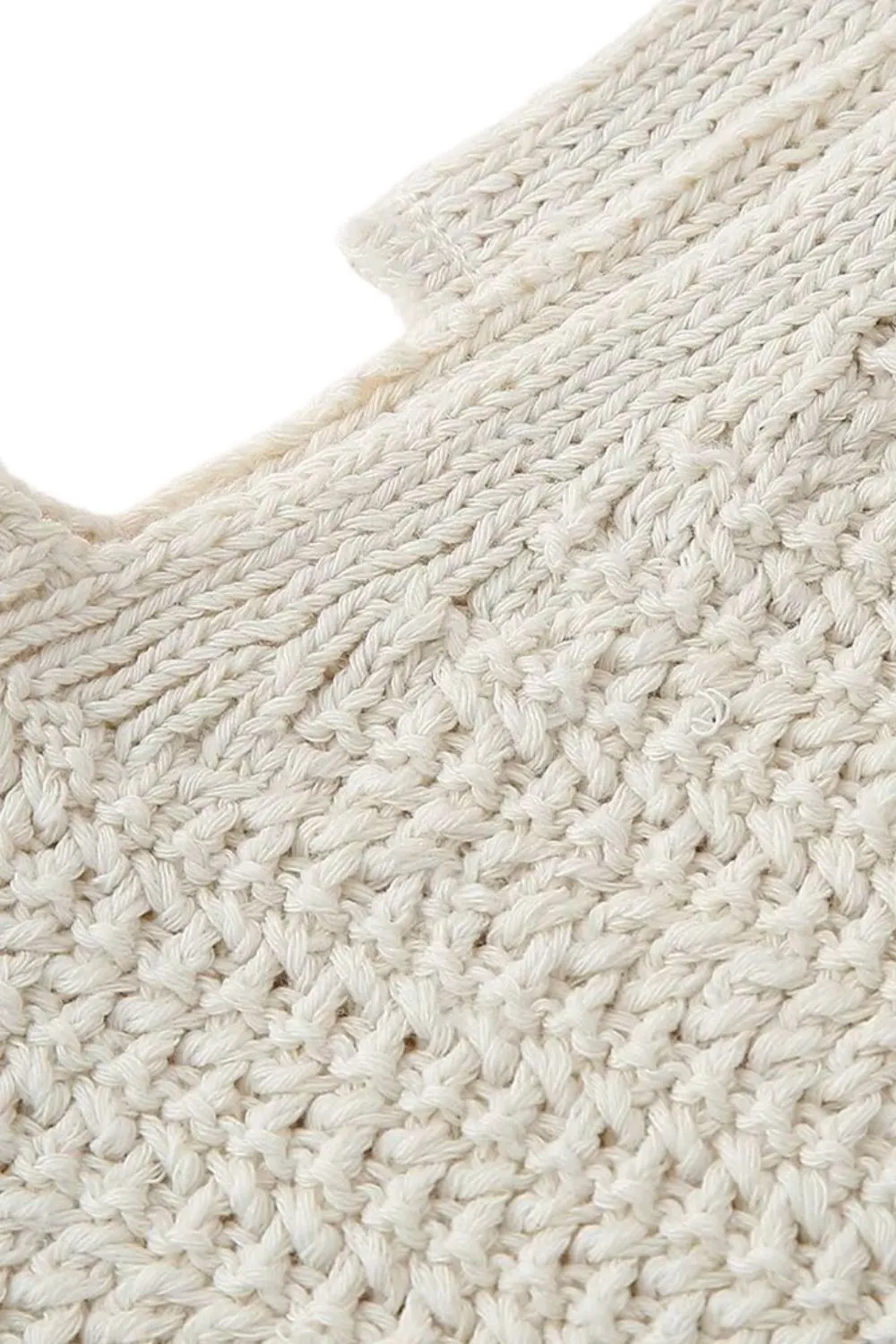 'Martha' Minimalist Tied-Knit Top sold by Goodnight Macaroon product image thumbnail 5