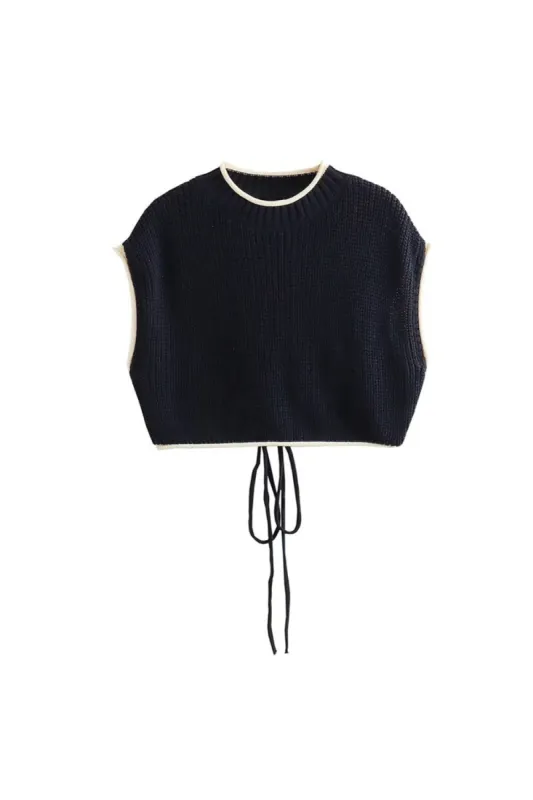 'Tilly' Sleeveless Knit Crop Top sold by Goodnight Macaroon