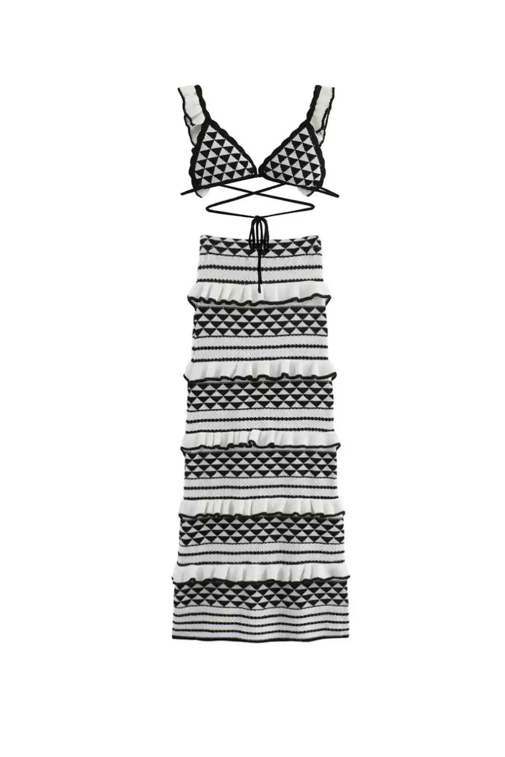 'Florence' Knitted Strap Top & Skirt Set sold by Goodnight Macaroon