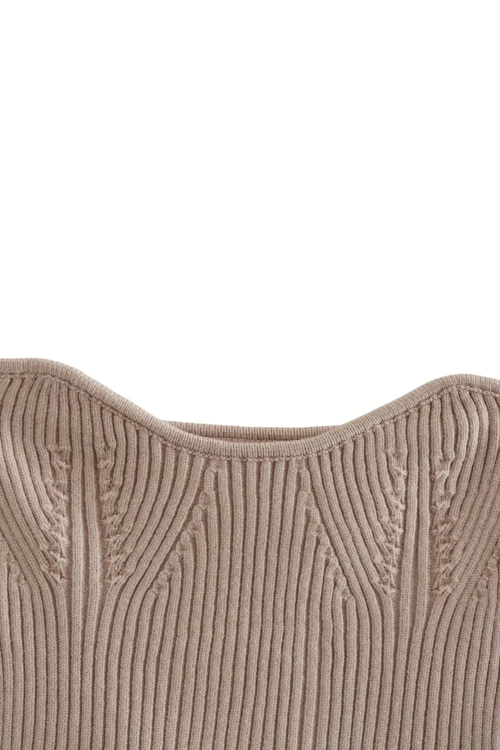 'Harriet' Off-Shoulder Knit Crop Top sold by Goodnight Macaroon product image thumbnail 5
