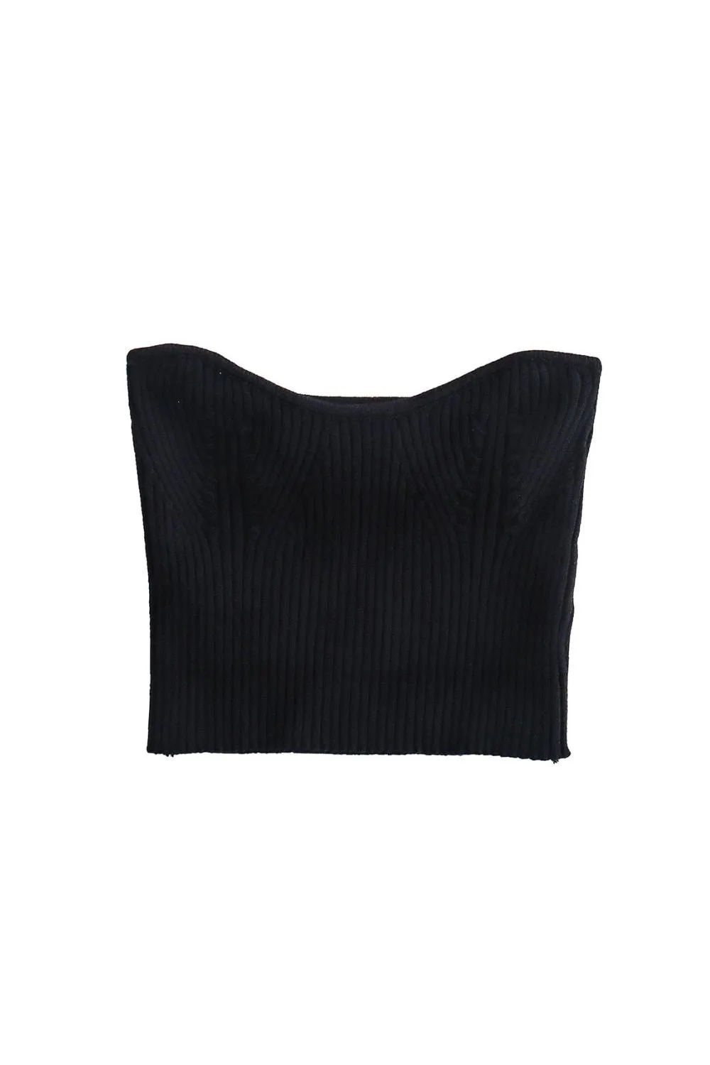 'Harriet' Off-Shoulder Knit Crop Top sold by Goodnight Macaroon product image thumbnail 4