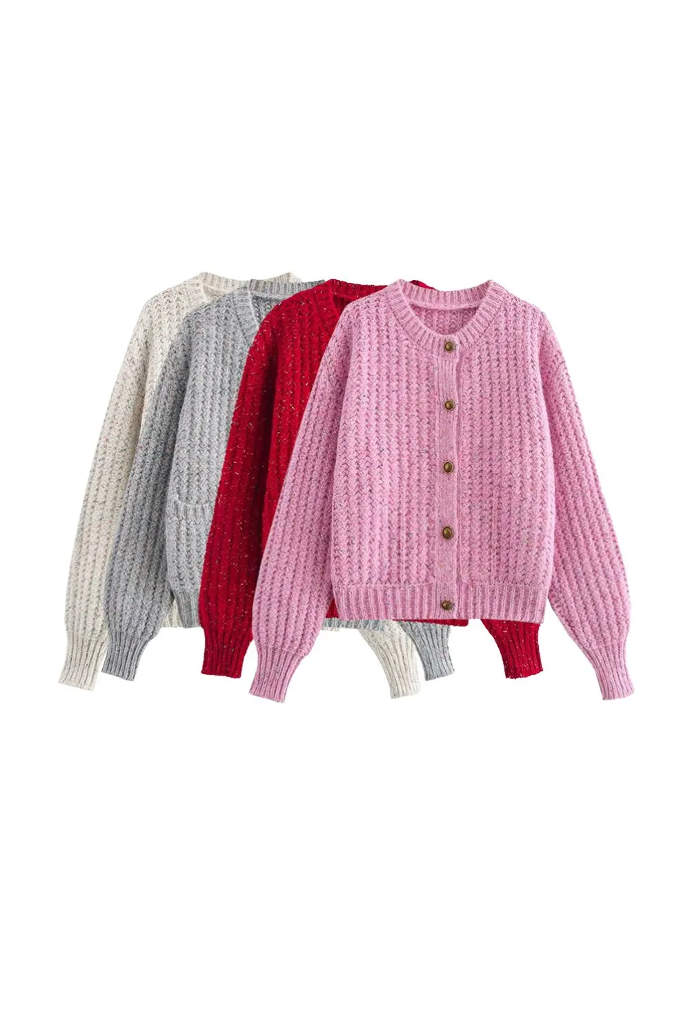 ‘Sara’ Colorful Dotted Knit Cardigan sold by Goodnight Macaroon