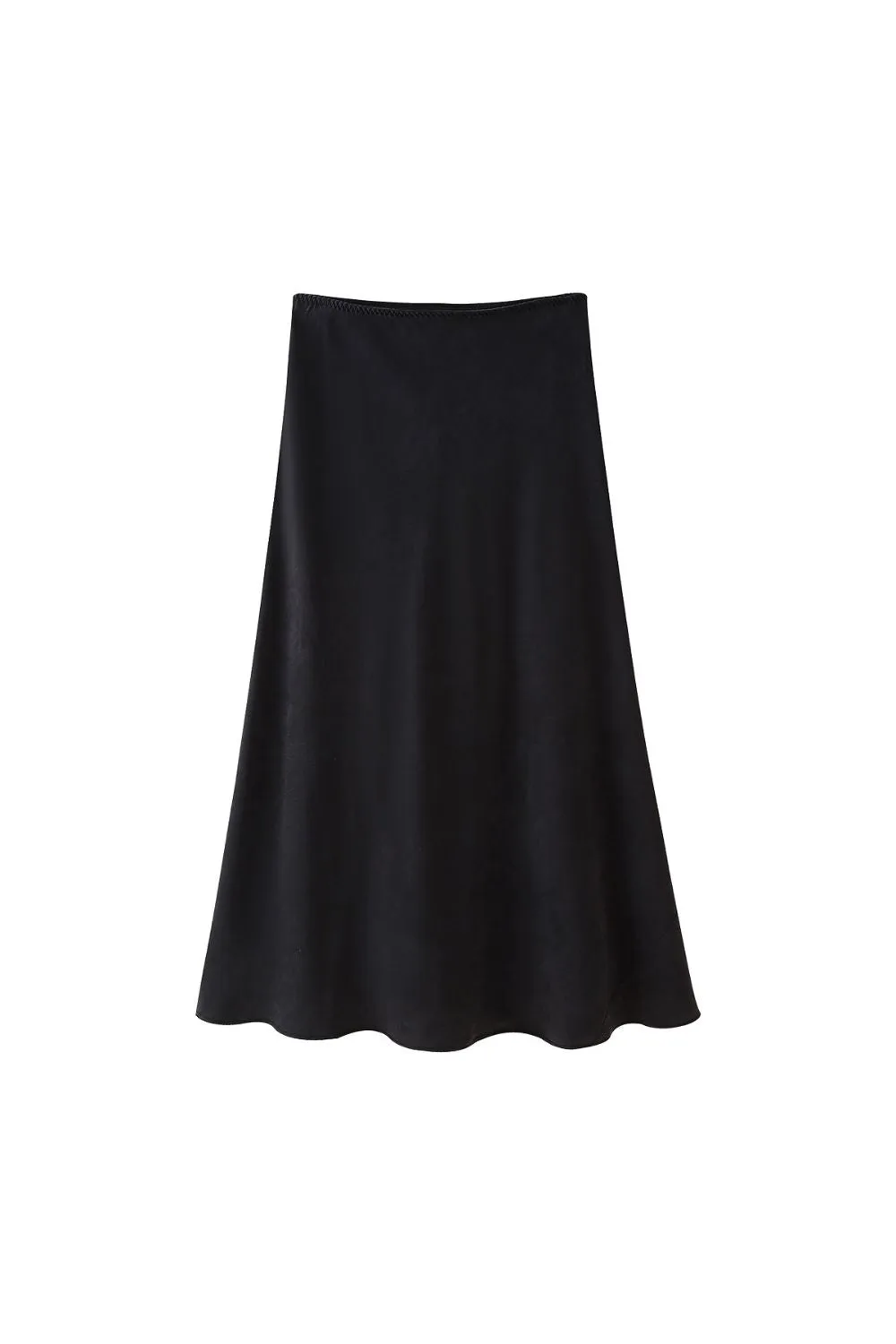 'Julia' Chic Satin Midi Skirt (2 color) sold by Goodnight Macaroon product image thumbnail 2