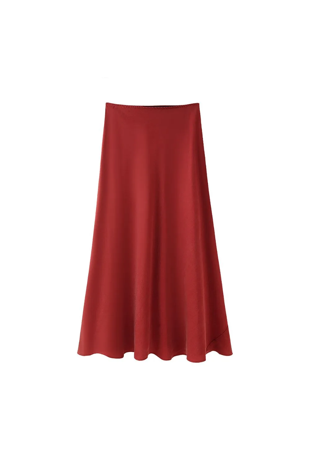 'Julia' Chic Satin Midi Skirt (2 color) sold by Goodnight Macaroon product image thumbnail 4