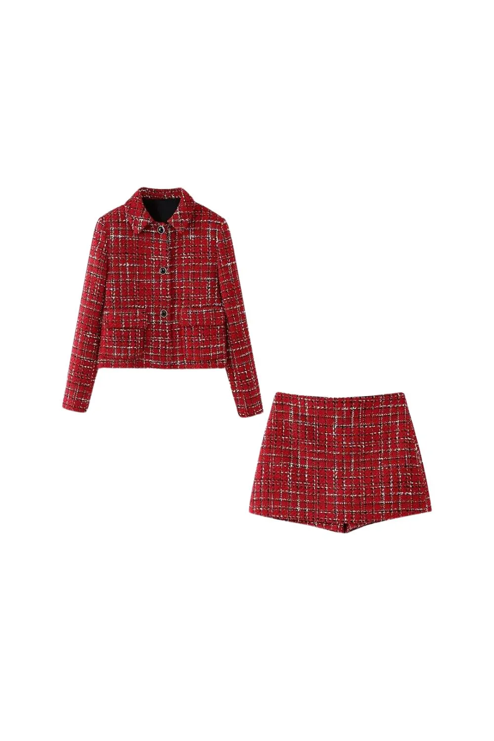 'Isla' Structured Textured Jacket & Culottes Set (Sold Separately) sold by Goodnight Macaroon