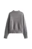 'Darina' Zipped Knit Aviator Jacket sold by Goodnight Macaroon