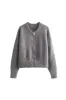 'Darina' Zipped Knit Aviator Jacket sold by Goodnight Macaroon