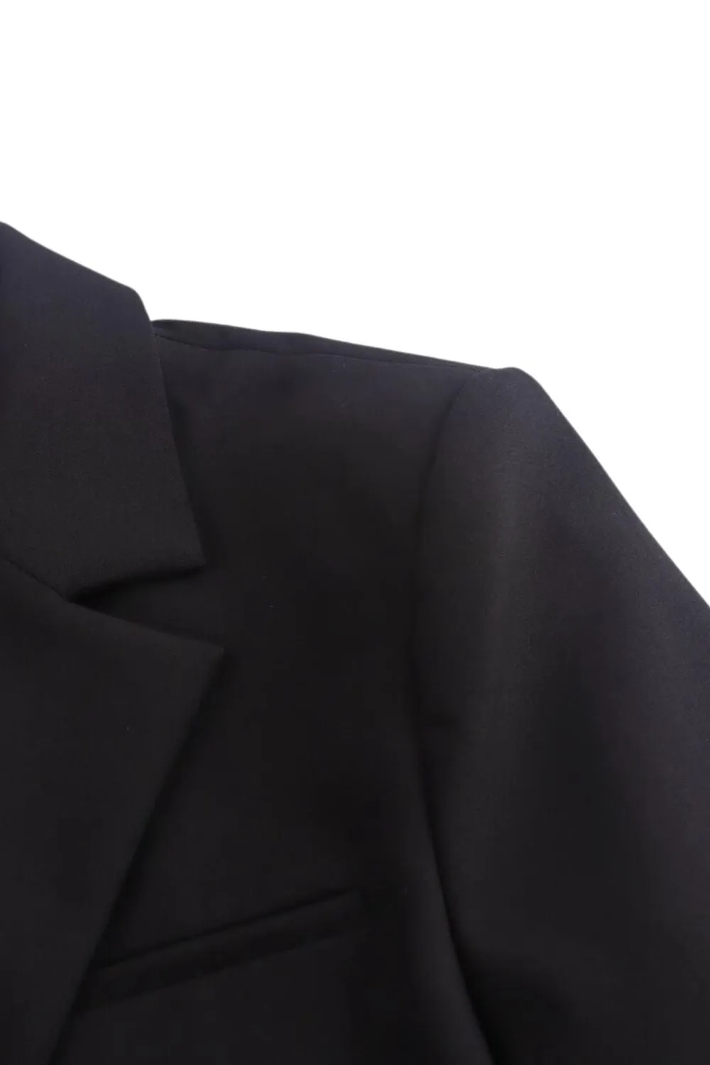 'Emery' Bow-Tie Accented Cropped Blazer sold by Goodnight Macaroon product image thumbnail 4