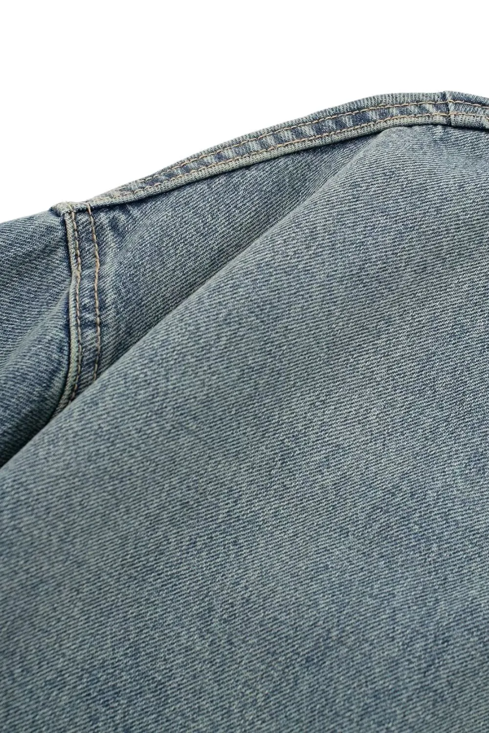 'Kayla' Loose Denim Pilot Jacket sold by Goodnight Macaroon product image thumbnail 5