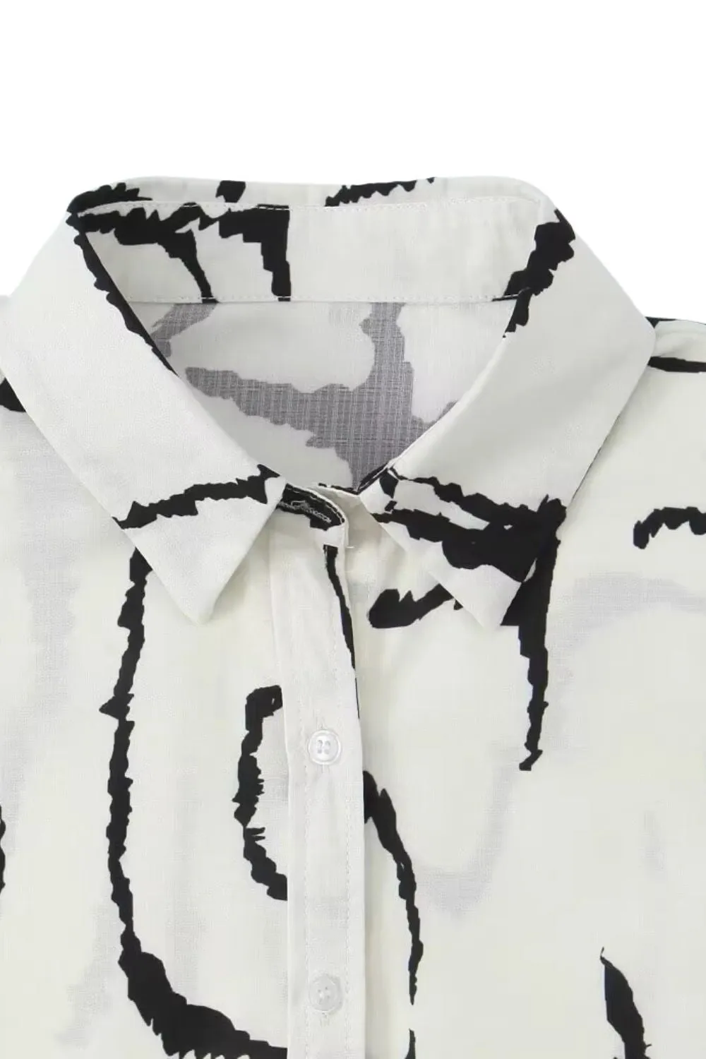 'Eliza' Geometric Pattern Print Shirt & Pants Set (Sold Separately) sold by Goodnight Macaroon product image thumbnail 5