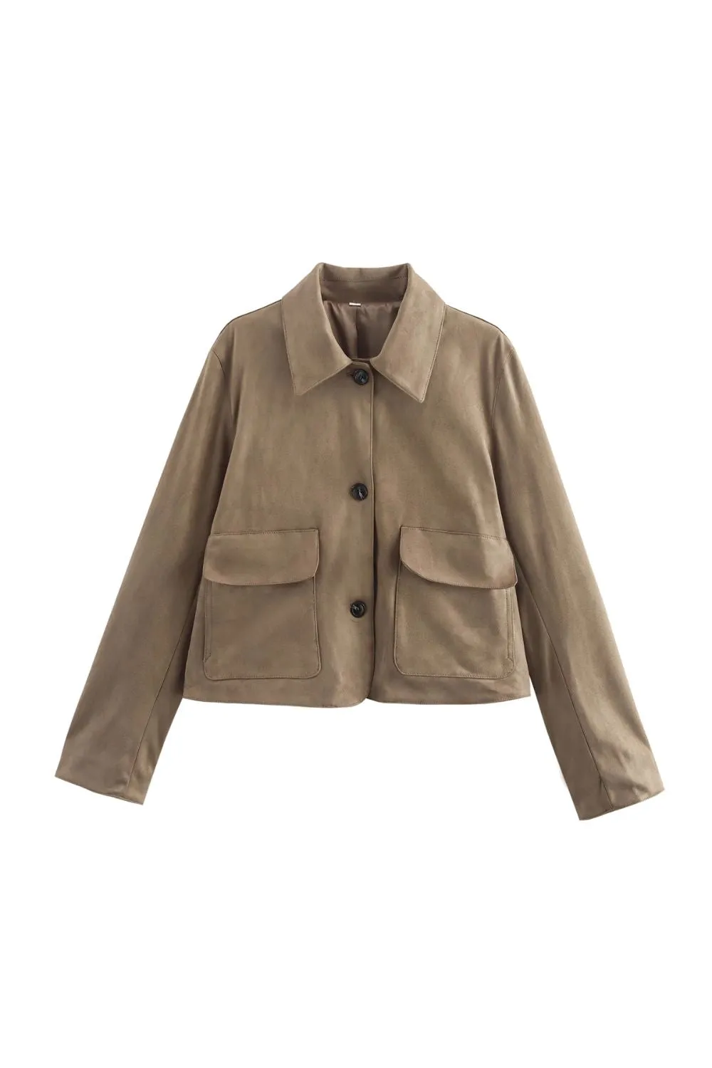 ‘Caroline’ Suede Jacket Coat (2 color) sold by Goodnight Macaroon product image thumbnail 2