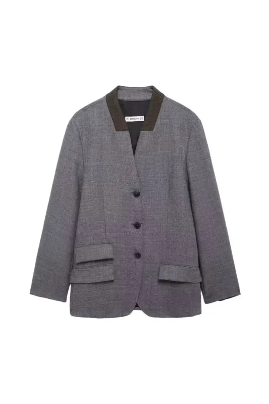 'Amelia' Casual Button-Trim Blazer sold by Goodnight Macaroon