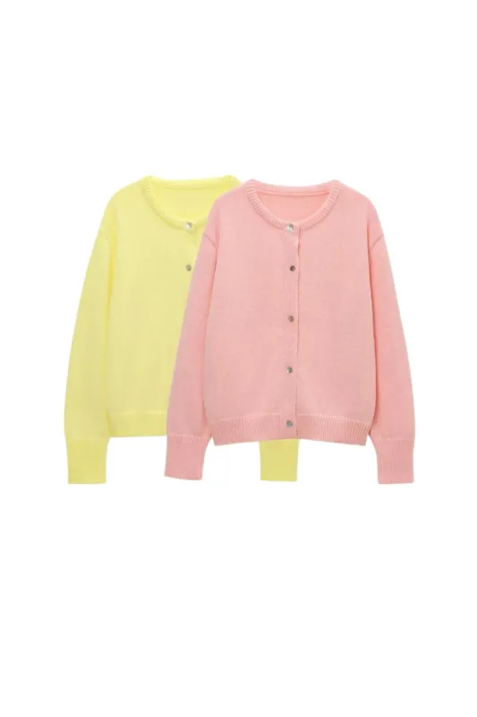 ‘Sara’ Casual Knit Cardigan (2 Color) sold by Goodnight Macaroon