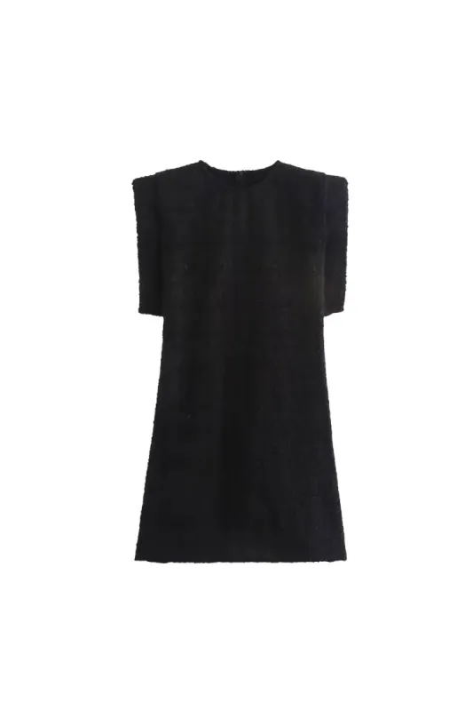 ‘Gianna’ Slimming Textured Mini Dress sold by Goodnight Macaroon