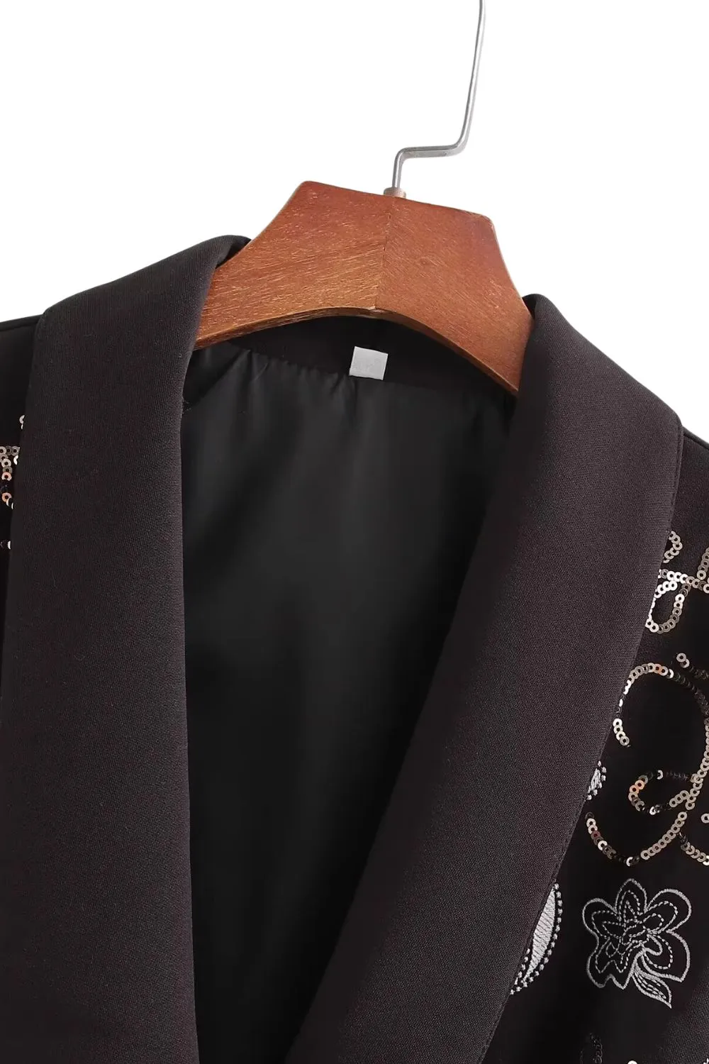 ‘Leah’ Short Sequin Embroidered Vest sold by Goodnight Macaroon product image thumbnail 3