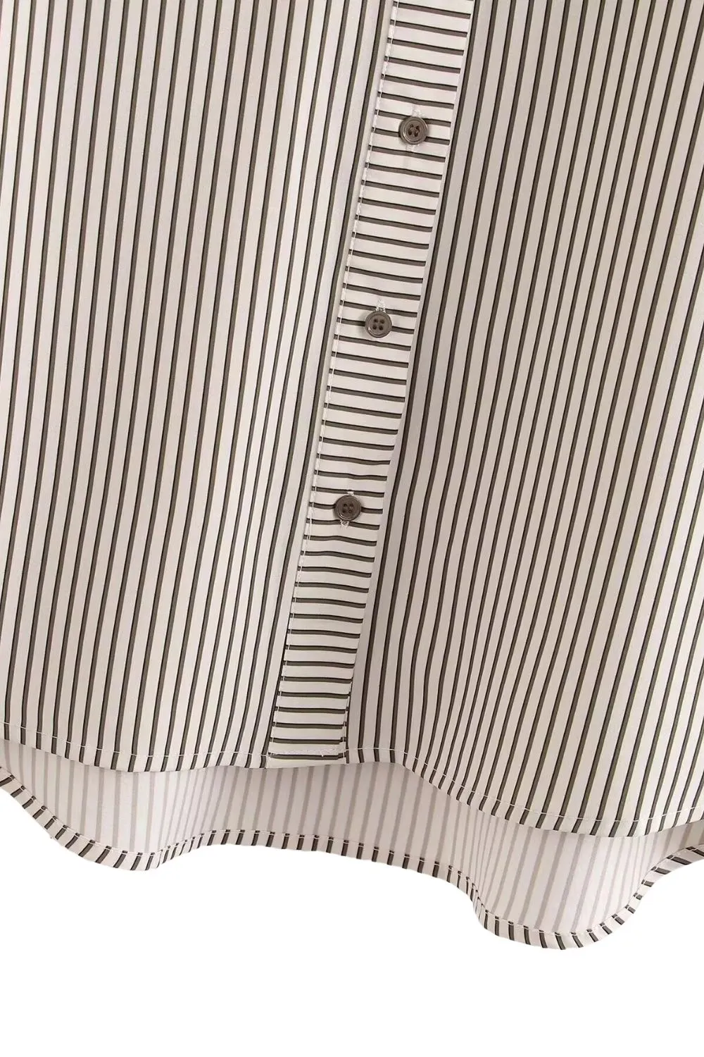 'Hazel' Collared Striped Shirt sold by Goodnight Macaroon product image thumbnail 5