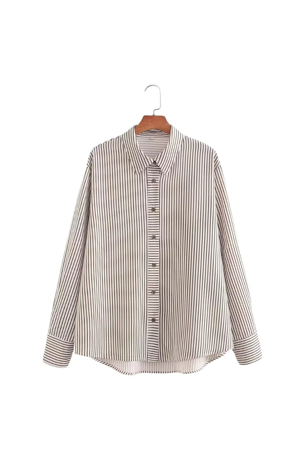 'Hazel' Collared Striped Shirt sold by Goodnight Macaroon
