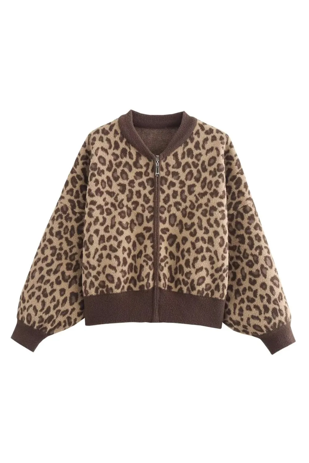 'Scarlett' Stylish Leopard Print Cropped Jacket sold by Goodnight Macaroon product image thumbnail 2