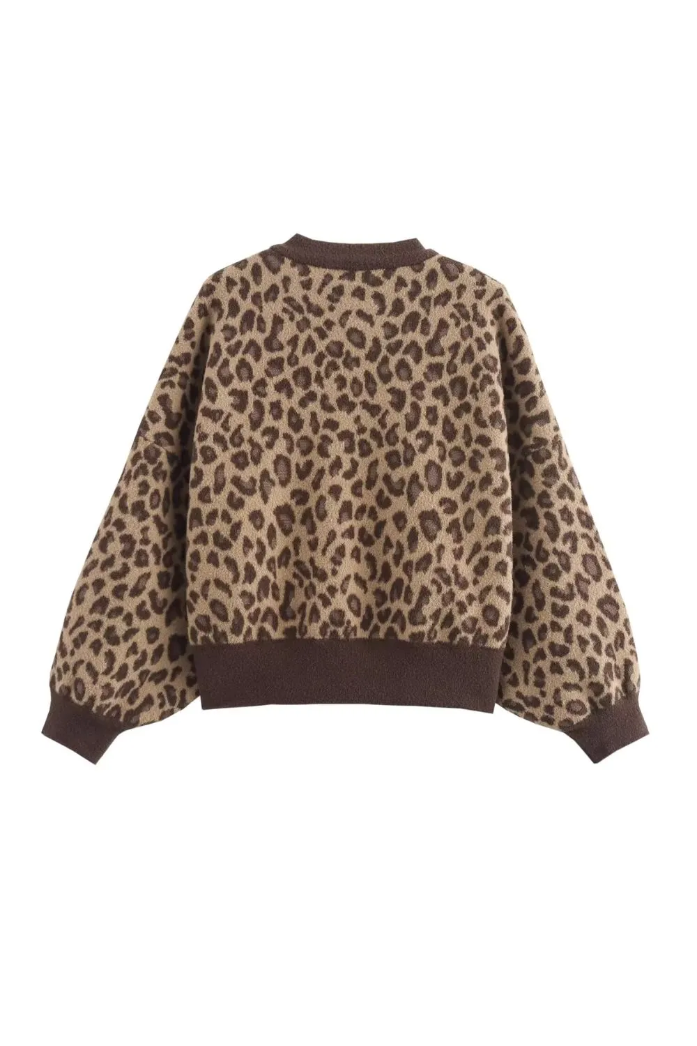 'Scarlett' Stylish Leopard Print Cropped Jacket sold by Goodnight Macaroon product image thumbnail 3