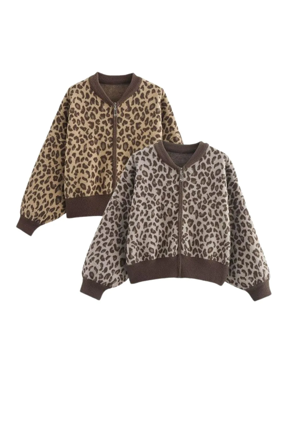 'Scarlett' Stylish Leopard Print Cropped Jacket sold by Goodnight Macaroon