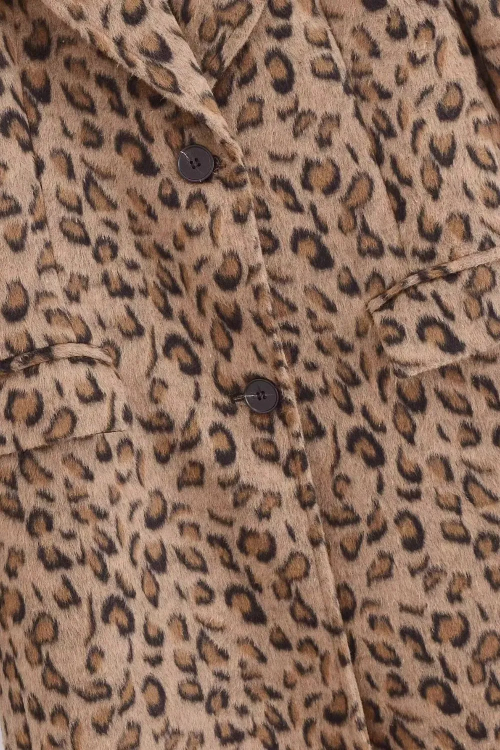 'Victoria' Leopard Print Long Wool Coat sold by Goodnight Macaroon product image thumbnail 5