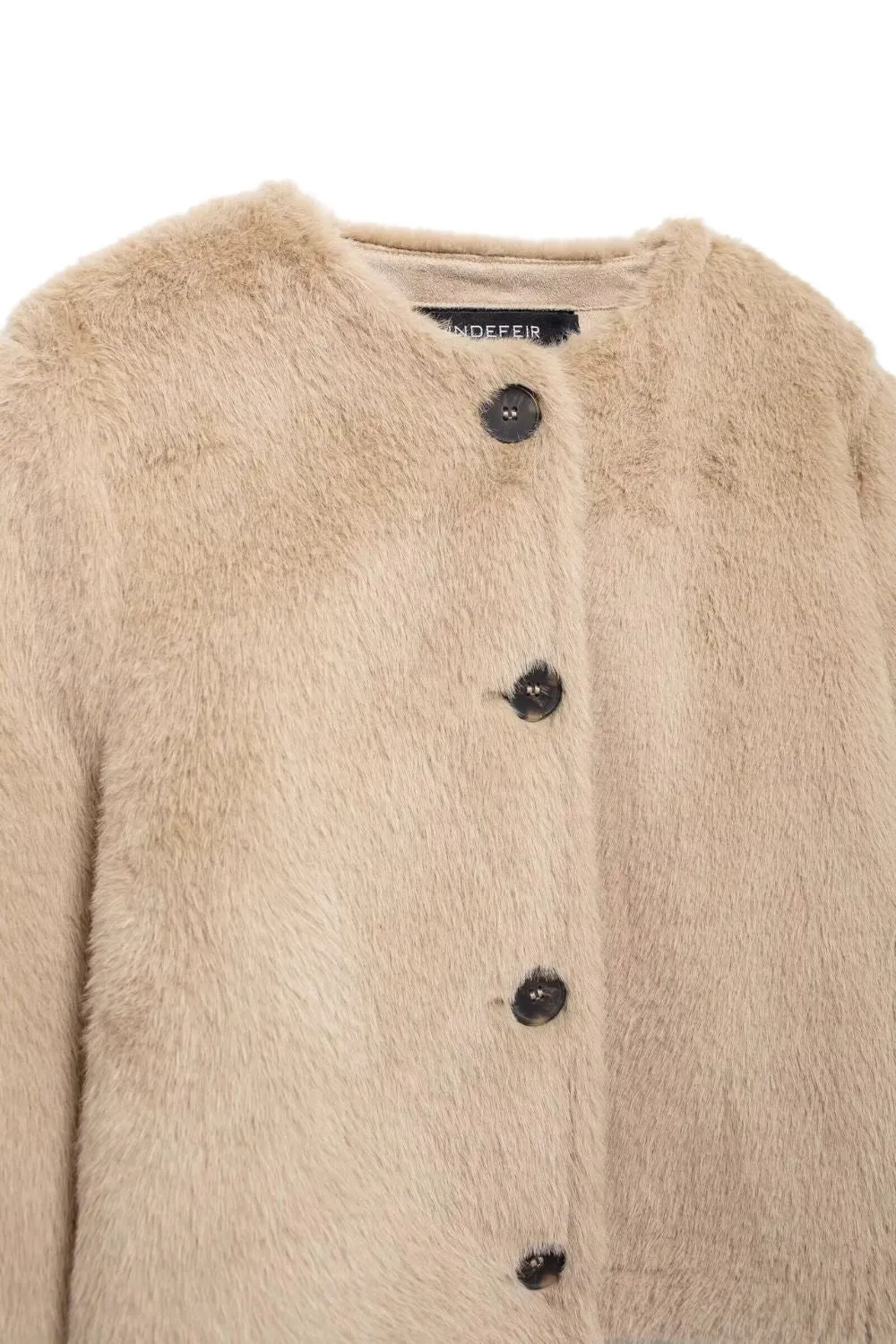 'Alice' Faux Fur-Effect Short Jacket Coat sold by Goodnight Macaroon product image thumbnail 3