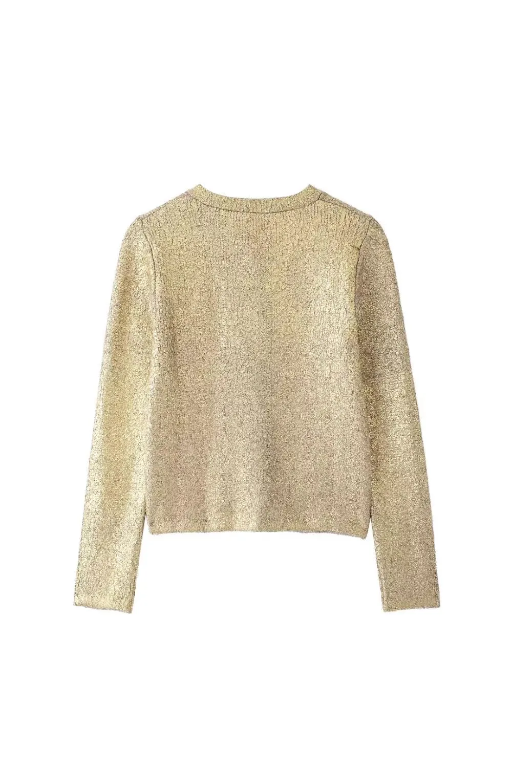 'Ed' Metal Foil Knit Outerwear sold by Goodnight Macaroon product image thumbnail 2