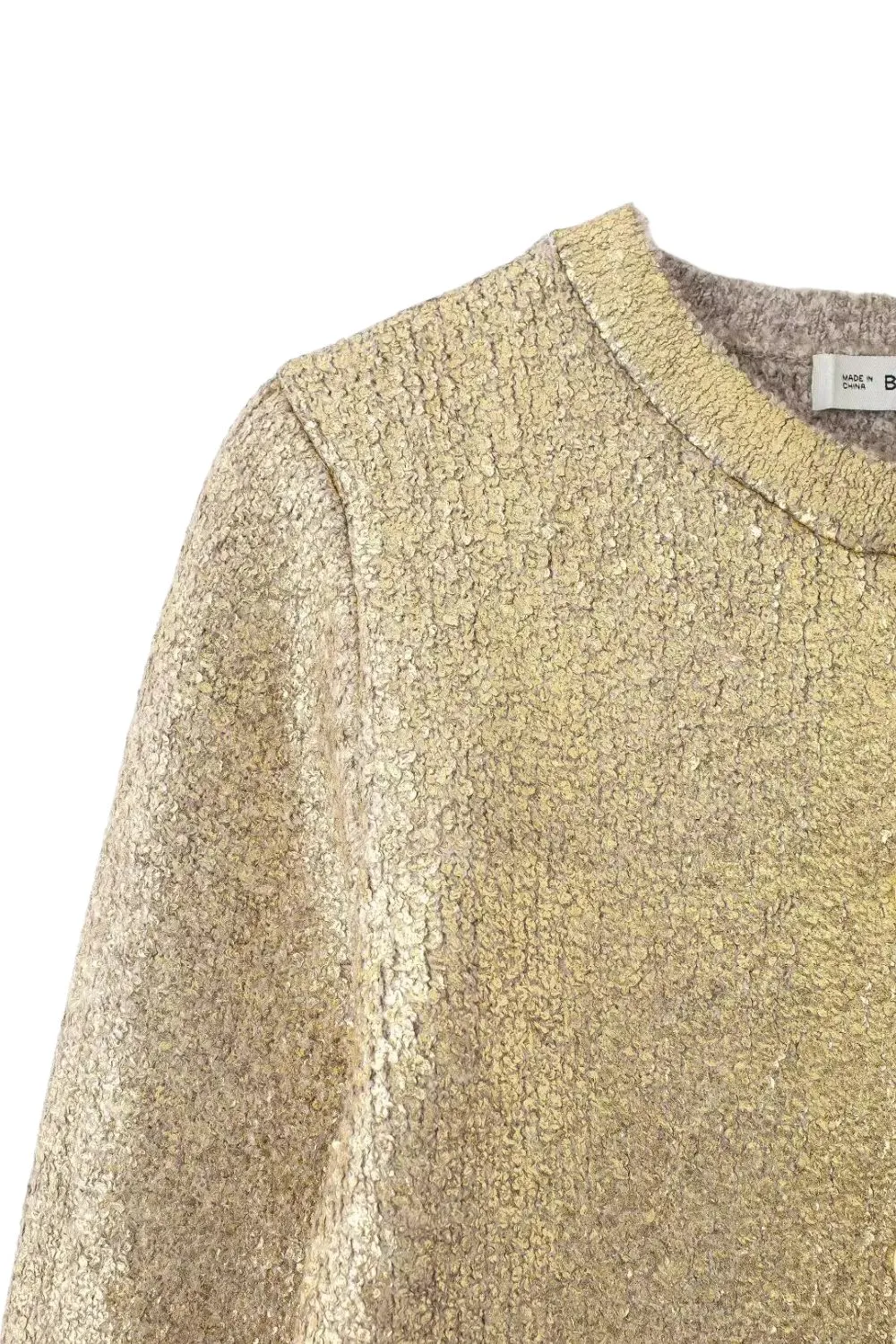 'Ed' Metal Foil Knit Outerwear sold by Goodnight Macaroon product image thumbnail 3
