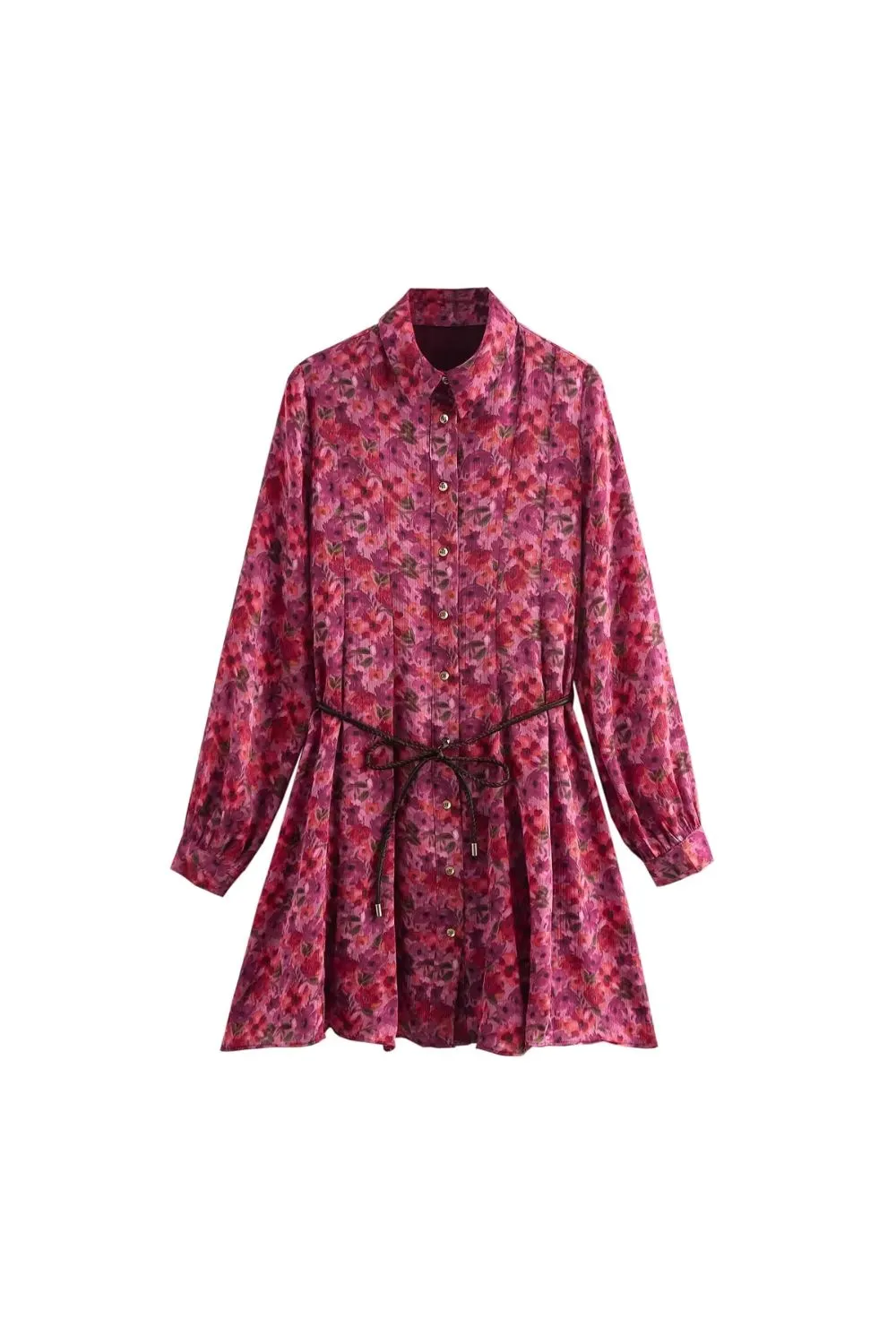 'Alice' Minimalist Floral Print Mini Dress sold by Goodnight Macaroon