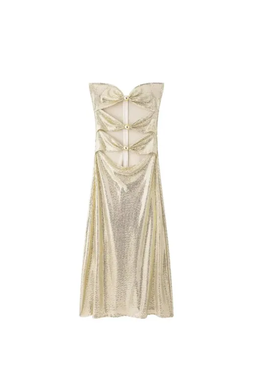 'Violet' Glittering Rhinestone Evening Gown sold by Goodnight Macaroon