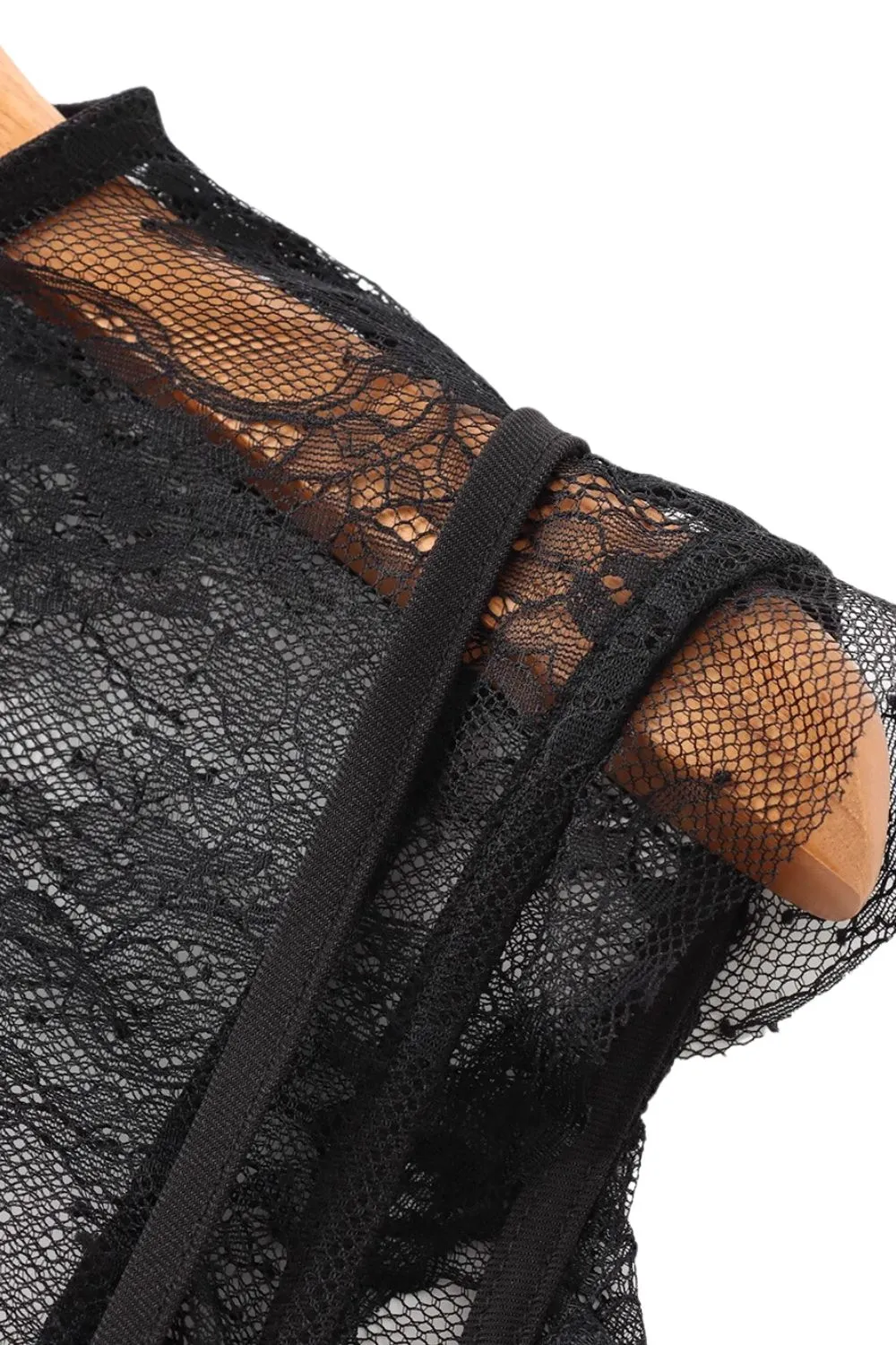 'Brianna' Simple Lace-Blend Sleeveless Top sold by Goodnight Macaroon product image thumbnail 3