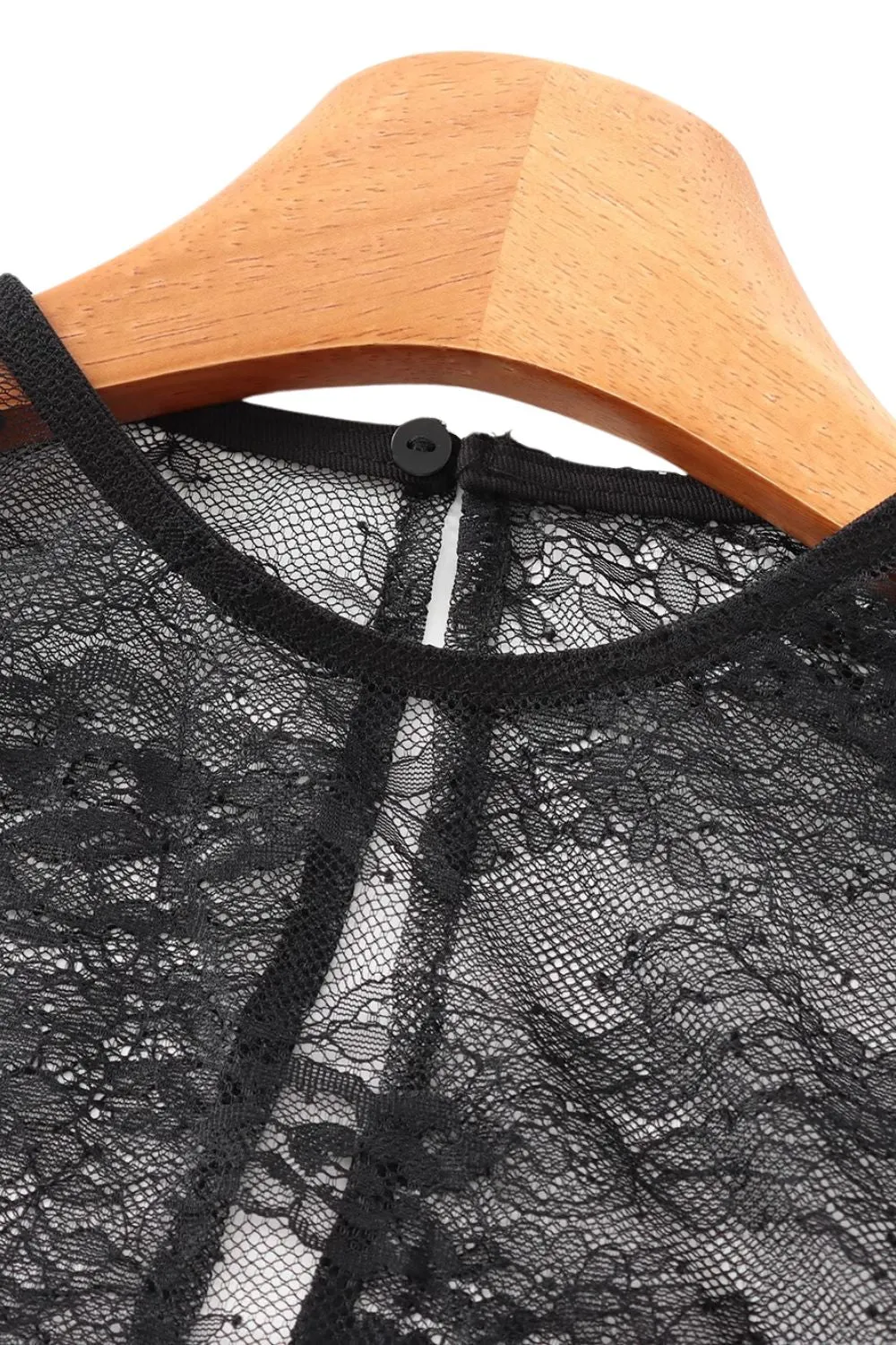 'Brianna' Simple Lace-Blend Sleeveless Top sold by Goodnight Macaroon product image thumbnail 4