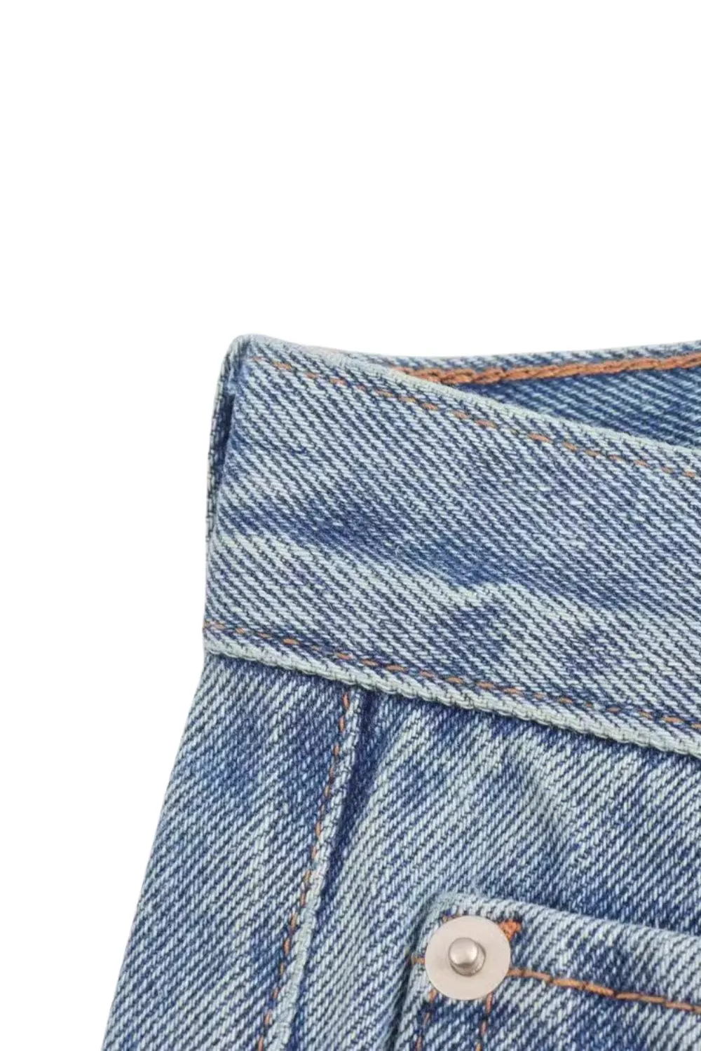 'Valentina' Light Blue Wide-Leg Denim Pants sold by Goodnight Macaroon product image thumbnail 4